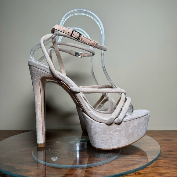 SCHUTZ Tan Platform Heels - Picture 6 of 16